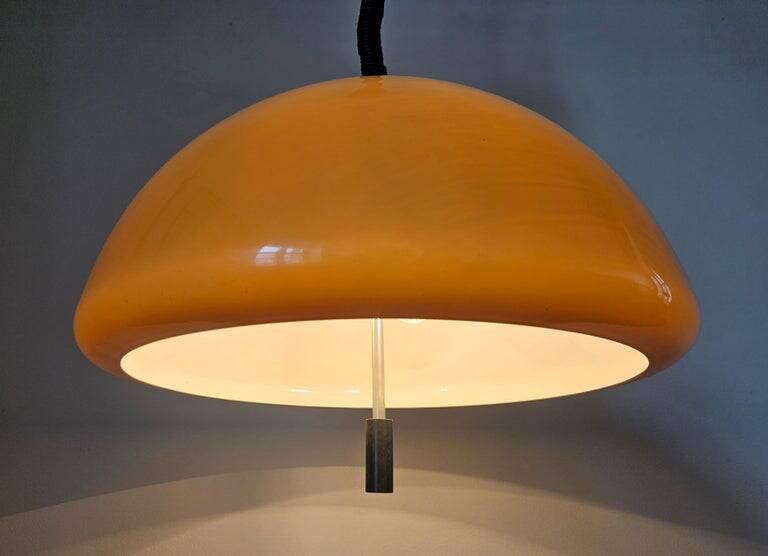 Midcentury Rare Pendant Guzzini, Luigi Massoni, Italy, 1970s