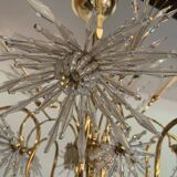 Profili studio chandelier gold plated and Swarovski crystal