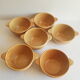 Set of 6 ear bowls in gres cnp gres village France vintage old