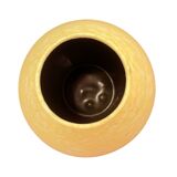 yellow ceramic Gramann Keramik vase, Germany, 1970s
