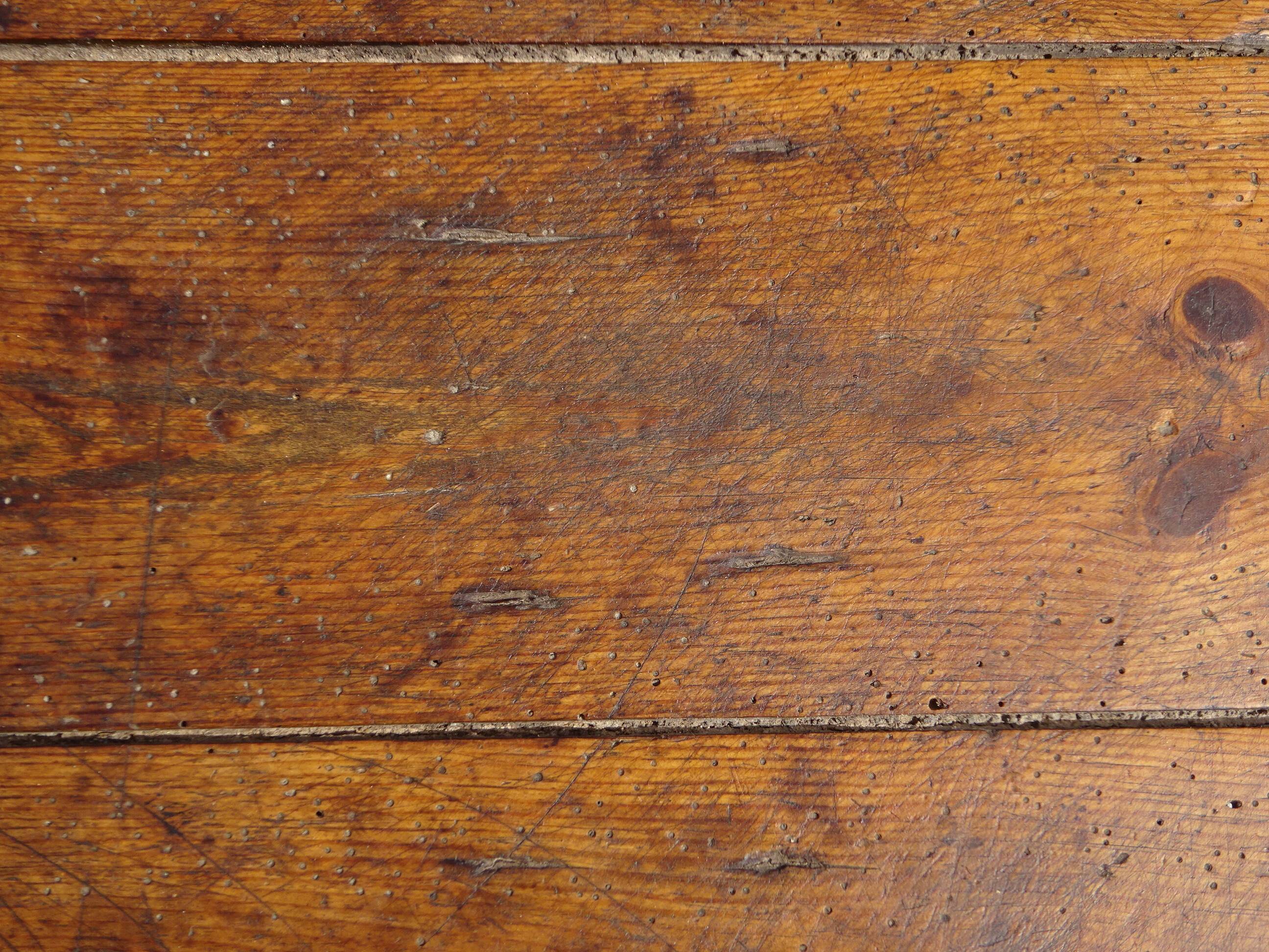 Very old solid oak dough trough with a lid and removable legs.