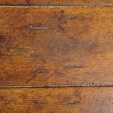 Very old solid oak dough trough with a lid and removable legs.