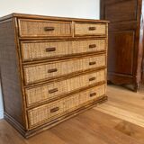 Rattan dresser