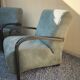 two vintage style armchairs