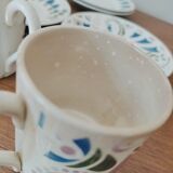 Set of 5 espresso cups in Lunéville earthenware
