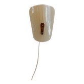 Petite applique murale Mid Century Modern en verre, années 50