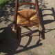 Paire de fauteuils paillées campagnards