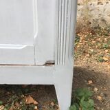 Light grey Parisian buffet raw wood