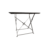 Old French Metal Bistro Folding Table, 1st half 1900s