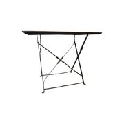 Table pliante bistro en métal ancien, première moitié des années 1900