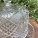 Pressed and moulded glass cheese dome