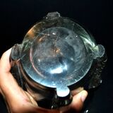 Vintage Vallerysthal blown crystal vase H26.5cm