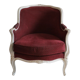 Louis XV style armchair patinated white