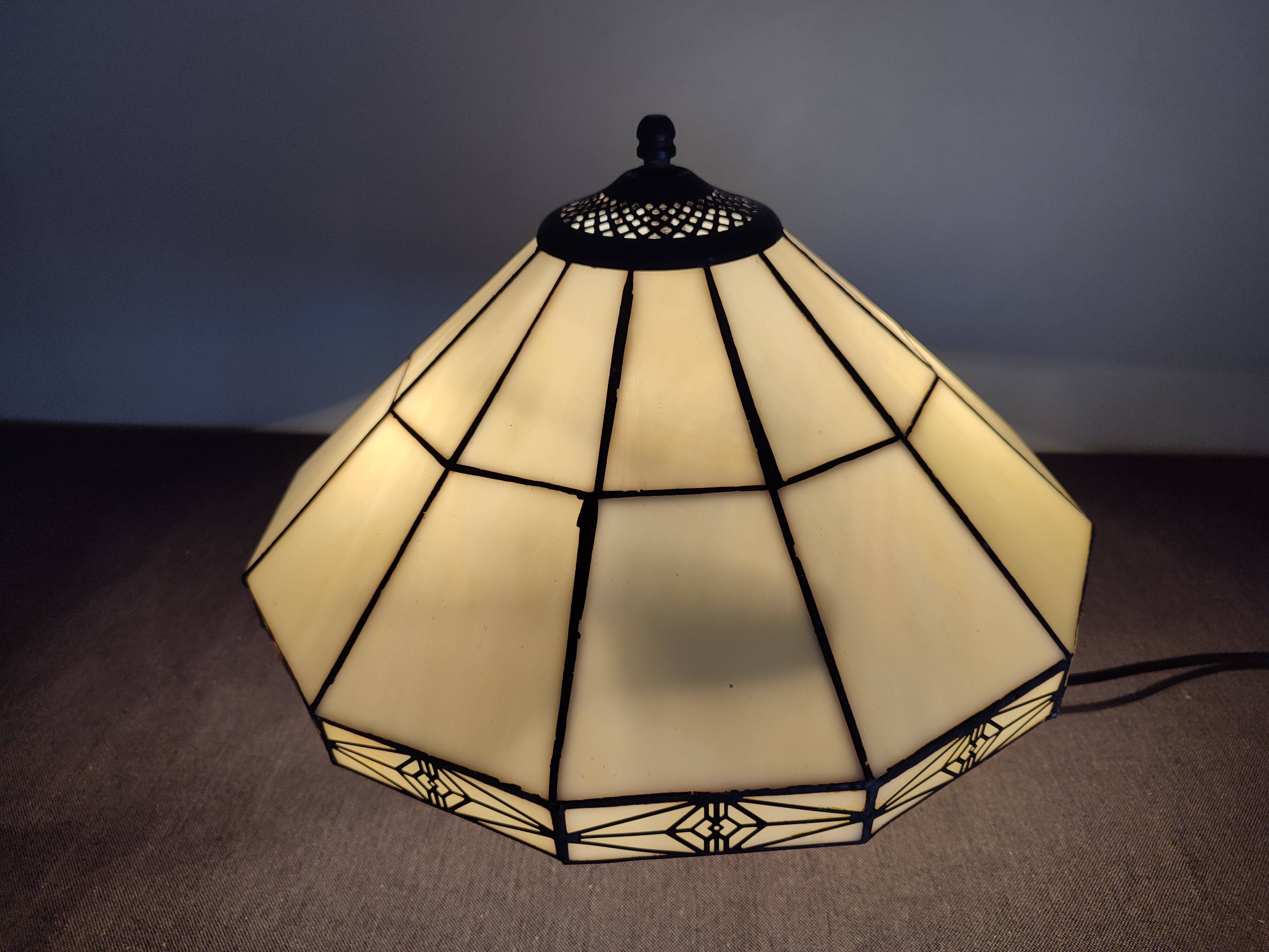 Set of two vintage tiffany style ceiling lights