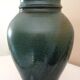 Vintage vase in glazed ceramic, hand-thrown, signature to identify