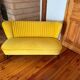 Mid-century Scandinavian modern velvet sofa, 1950s