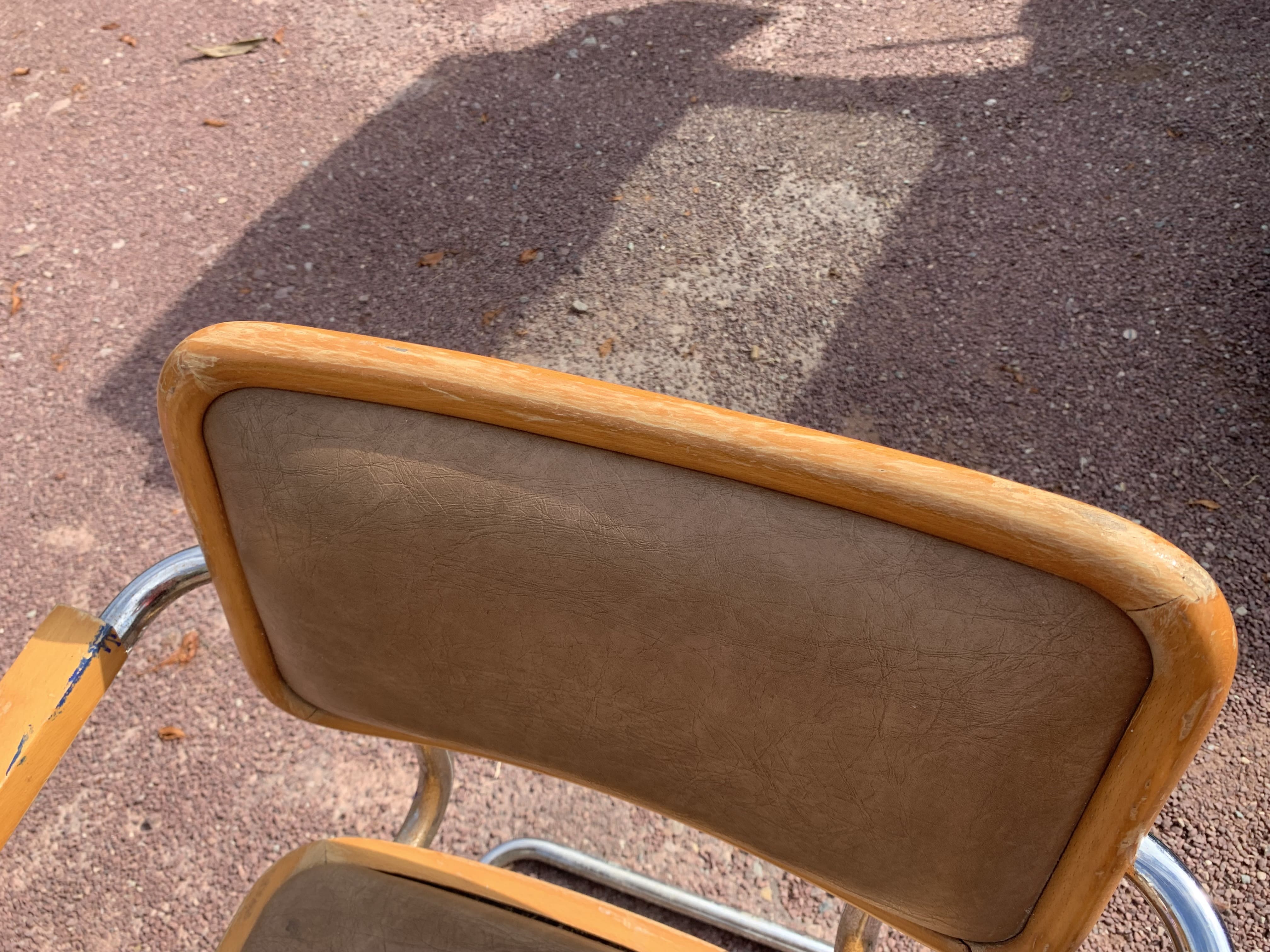 Pair of armchairs B64 by Marcel Breuer