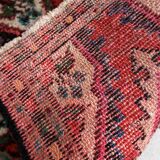 Vintage persian carpet hamadan handmade 35cm x 53cm 1970s