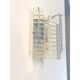 Set of Two Contemporary Opalino Strips “Listelli” Murano Glass Wall Sconces