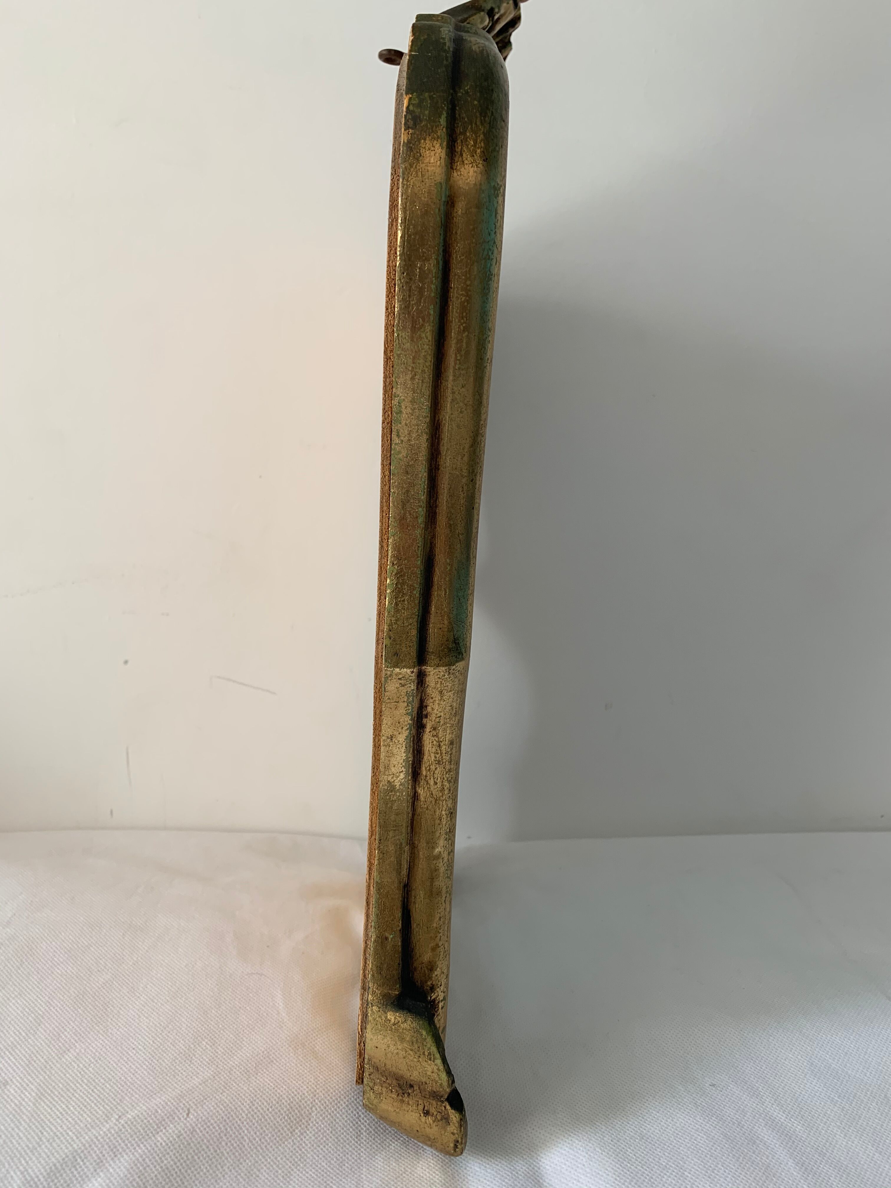 Old mirror in gilded wood 40 x 30 cm