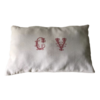 Cushion - CV monogram