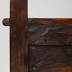 Antique French Wooden Stool with Storage