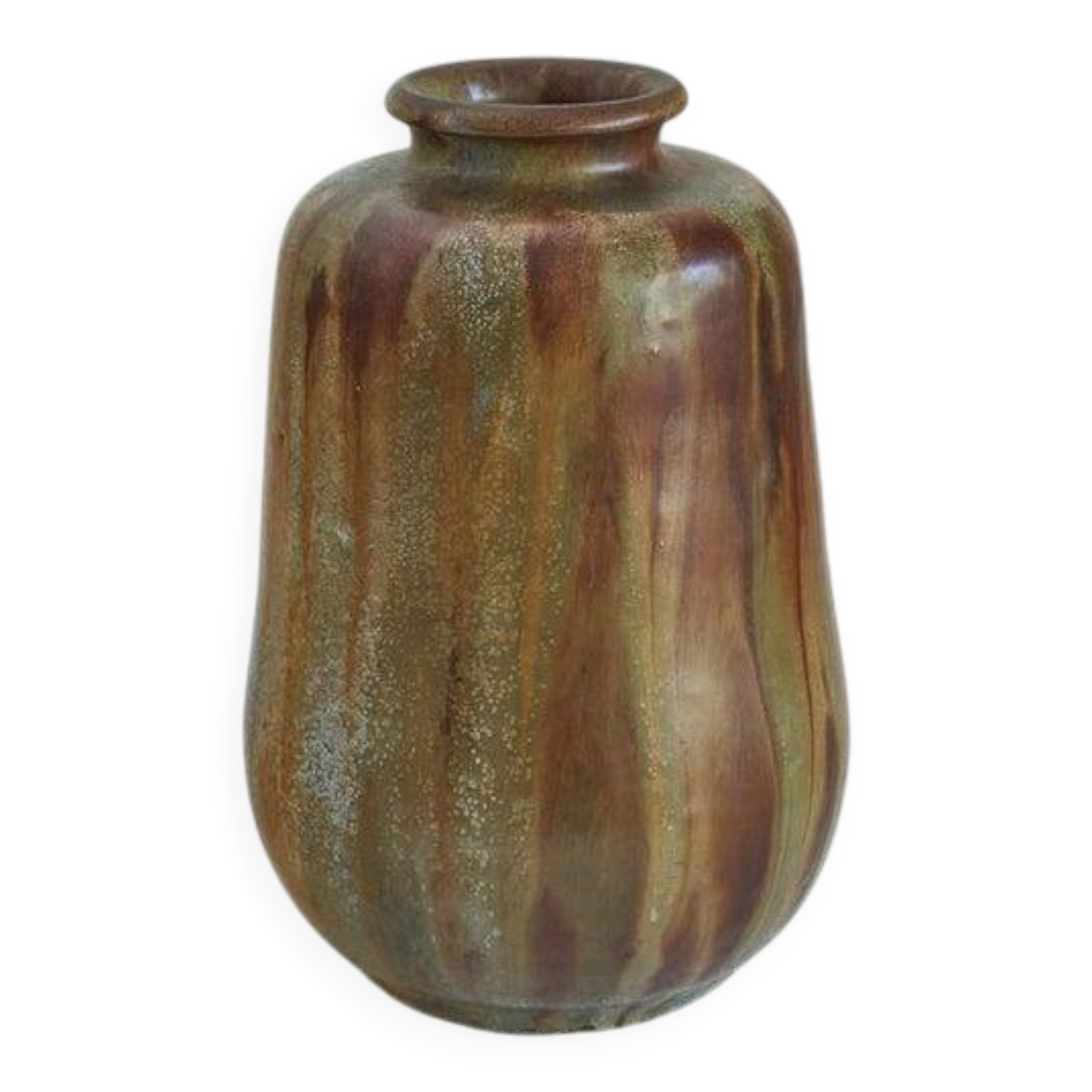 Salt-glazed stoneware vase by Willy Biron, 1950s.