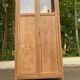 Parisian bonnetière cabinet, stripped display in solid oak from the 1930s.
