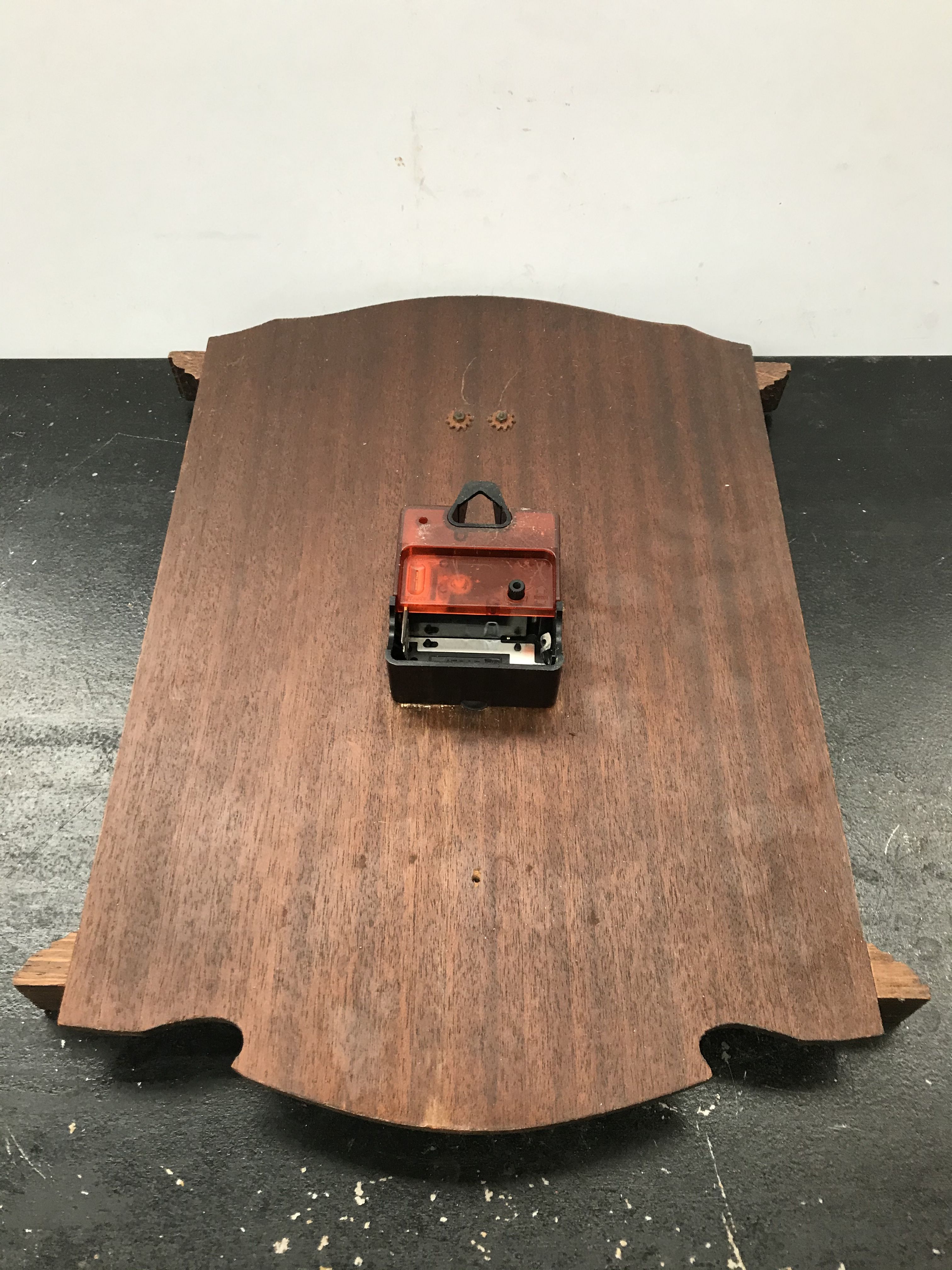 ODO Wood Old Clock Pendule - Vintage 70s Laiton Moulds