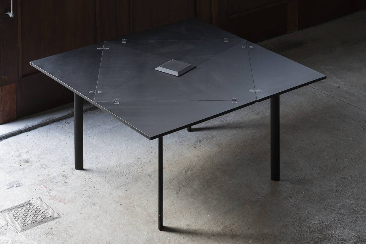 Origami dining table, Italy, 1980s