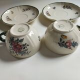 Old earthenware cups Villeroy & Boch 1562 Old Strasbourg