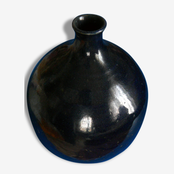 Vase boule bleu design (Ikébana)