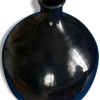 Vase boule bleu design (Ikébana)