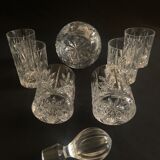 Carafe cristal et ses six verres