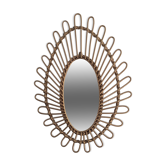 Rattan sun mirror