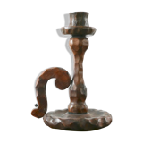 Candlestick in wood, 70s