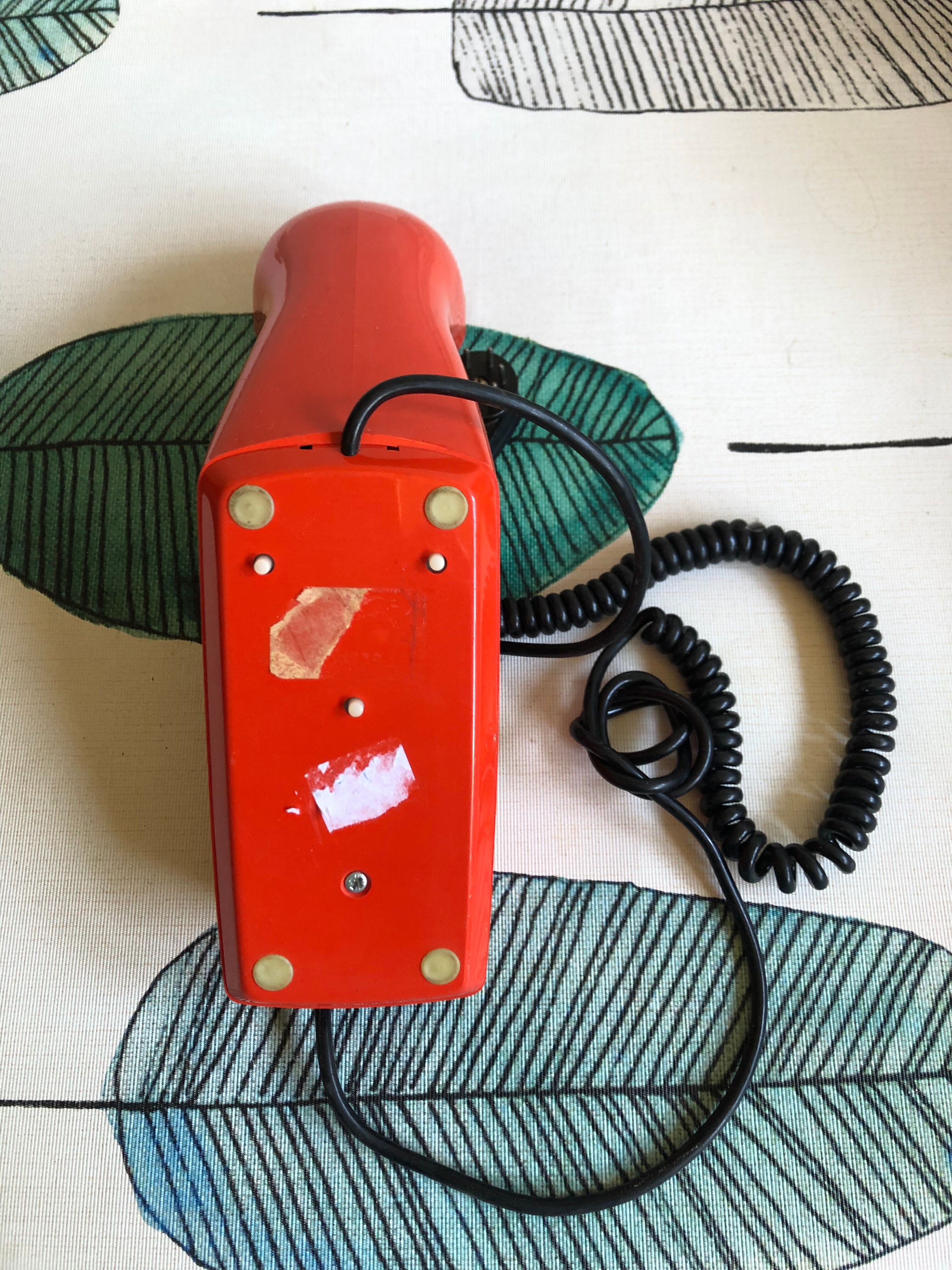 Orange phone ABS Made in Sweden Vintage 70s