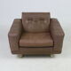Vintage armchair Søren Nissen and Ebbe Gehl in brown leather