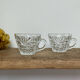 Set of 4 cut glass cups