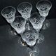 Series of 6 Lemberg / Saint-Louis diamond-cut crystal water glasses? 19cm