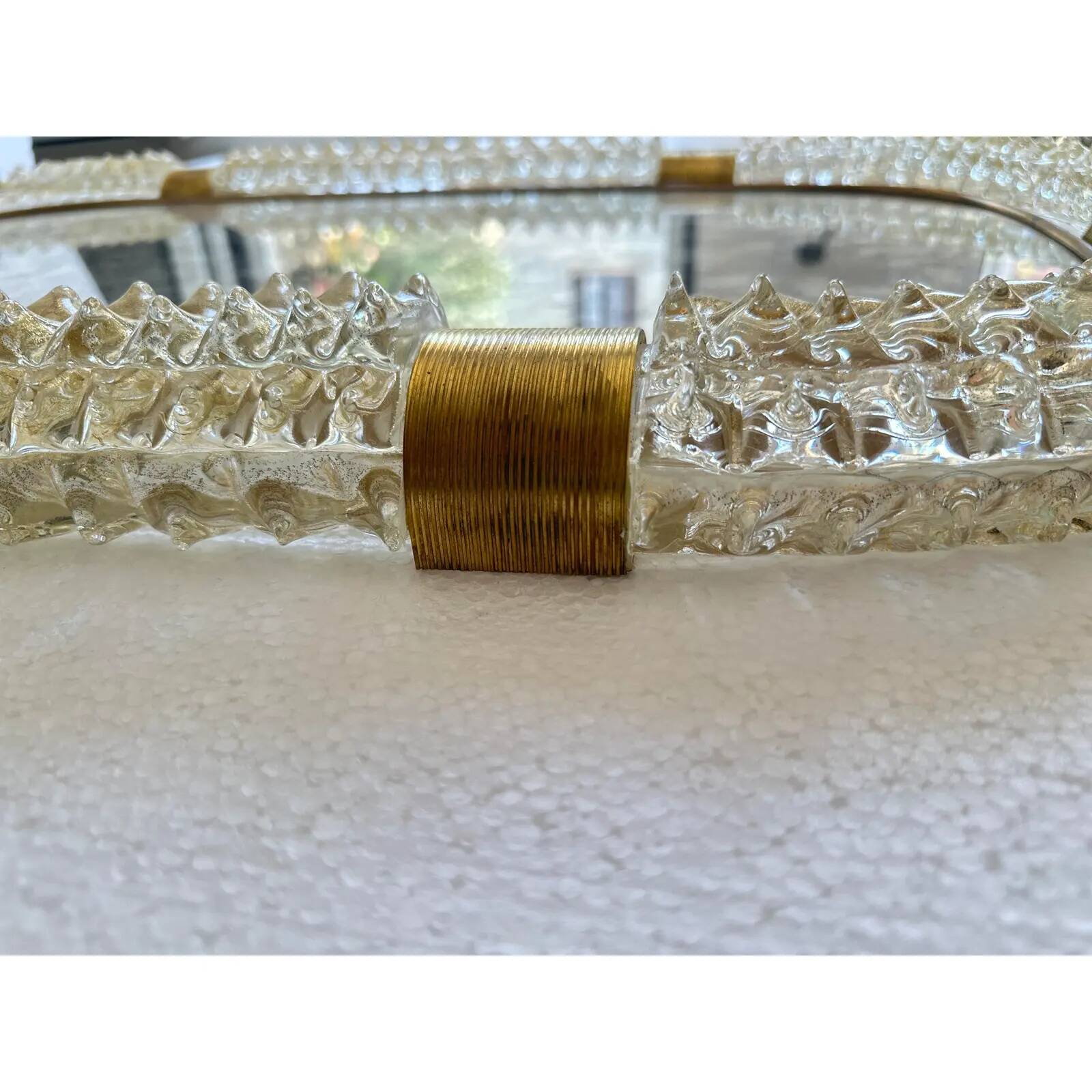 Venetian Luxury "Rostrato" Murano Glass Wall Mirror by Simoeng