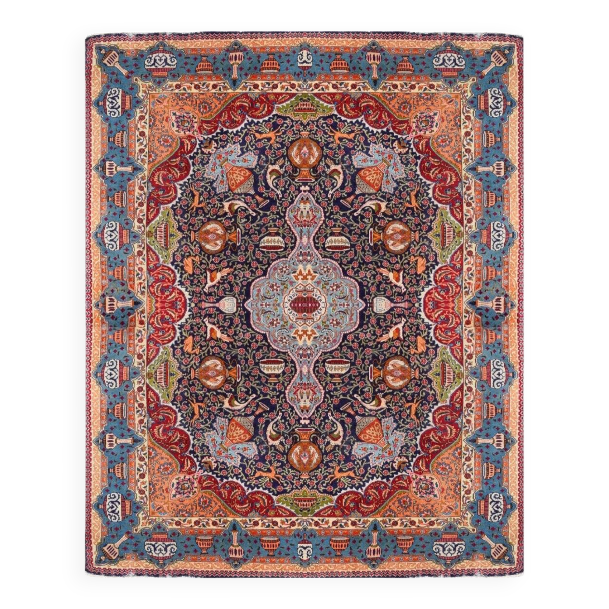 Large Persian Oriental carpet Kāshmar Iran: 380 X 290 cm - Galerie Sardje
