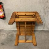 Vintage Pine Coffee Table, Reconstruction Period, Brutalist Design