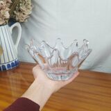 Daum France Crystal Starfish Fruit Bowl, Vintage 70s