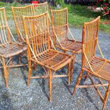 6 rattan chairs