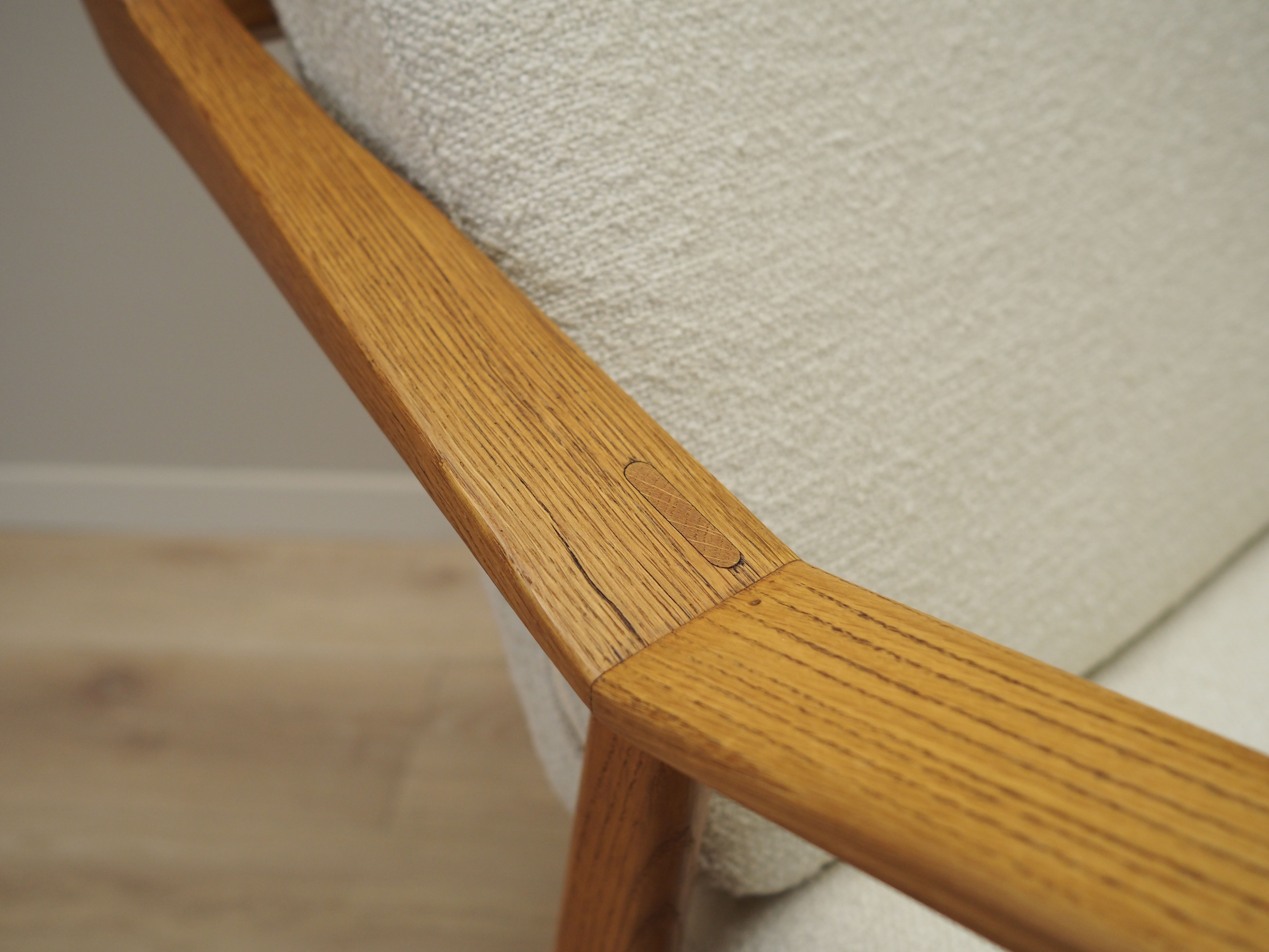 Fauteuil à bascule en chêne, design danois, années 1960, designer: H. Brockmann Petersen, production: Randers Møbelf