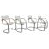 Tubular steel dining chairs