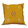 Berber yellow Sabra cushion in cactus silk