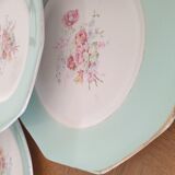 Set of 12 dessert plates in earthenware