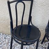 Set of wooden bistro chairs